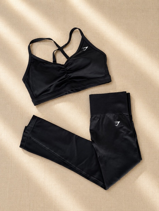 Gymshark Other - Gymshark Black Matching Set Sports Bra M & High-Waisted Leggings S